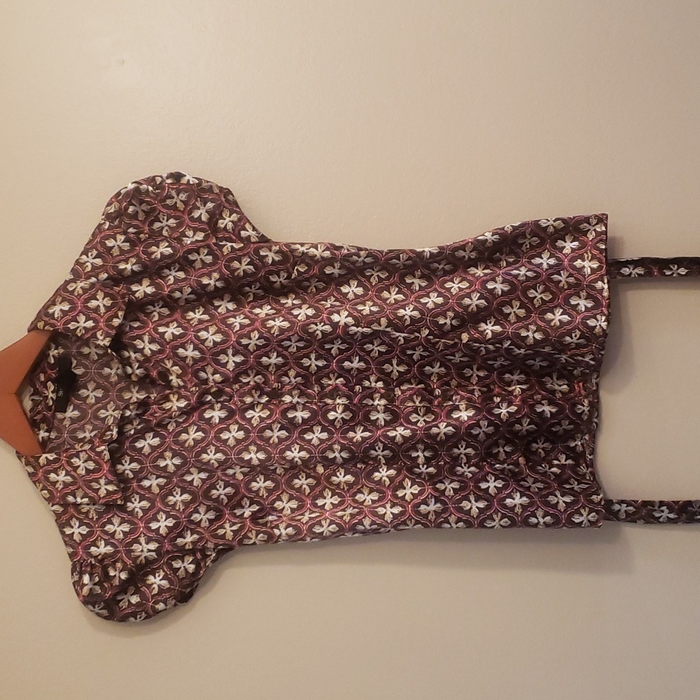 Retro Women's Style and Co. Blouse With Tie on the Side